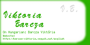 viktoria barcza business card